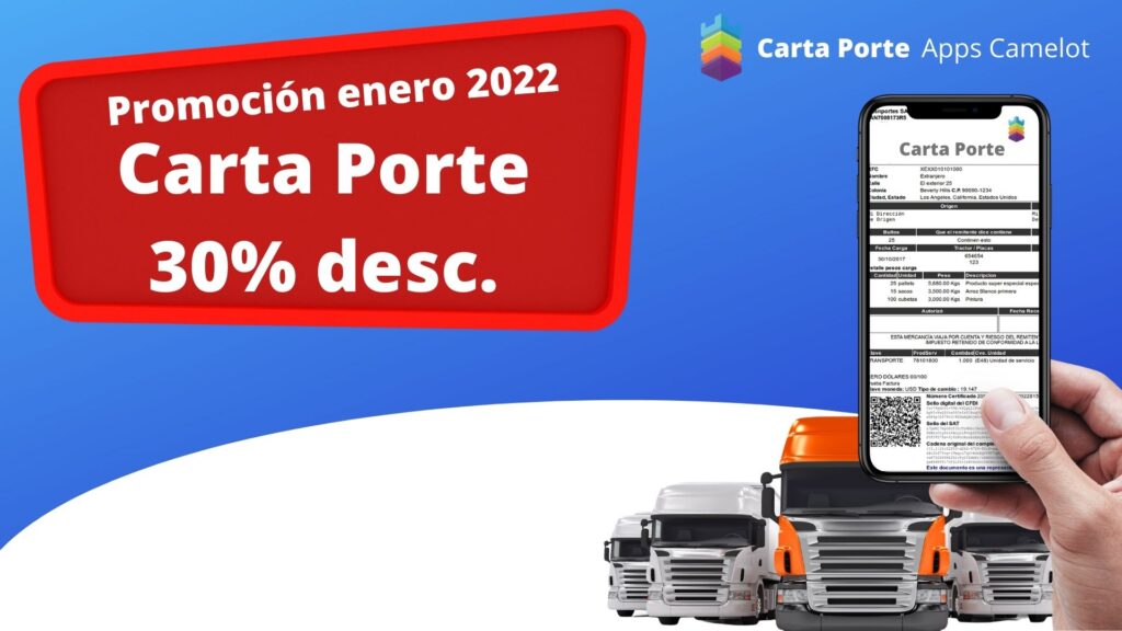 Carta Porte promocion enero 2022