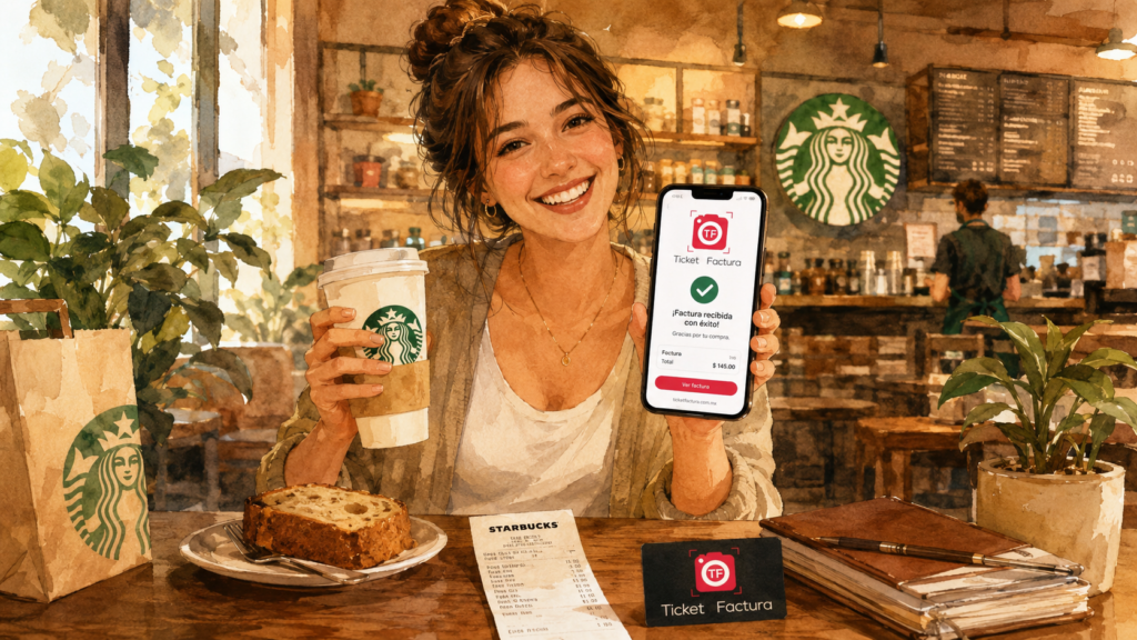 como facturar starbucks